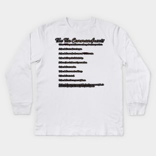 The ten commandments Kids Long Sleeve T-Shirt